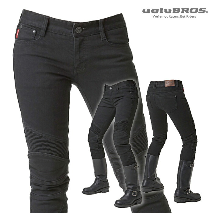 【楽天市場】アグリブロス トリトン・ガール｜スキニーフィット CE規格パッド付 uglyBROS MOTO PANTS TRITON-G レディース  バイク ジーンズ : バイク用品の車楽