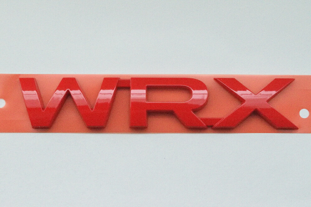 WRX S4用 スバル純正レッドエンブレム リア右「WRX」文字 2代目WRX S4（VB系）｜jlkjshop
