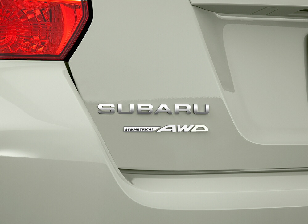 XV用 スバル純正エンブレム リア左「SUBARU SYMMETRICAL AWD」文字 2代目XV（GP系）