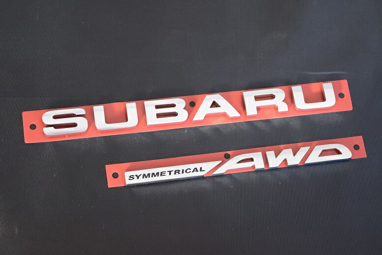 WRX用 スバル純正エンブレム リア左「SUBARU SYMMETRICAL AWD」文字 初代WRX（VA系） 7,560円