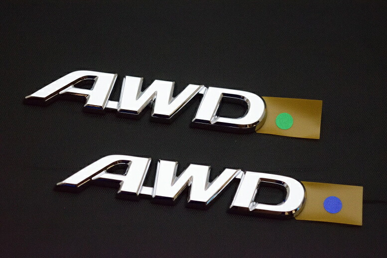 プリウス用 トヨタ純正エンブレム サイド「AWD」文字左右セット 5代目プリウス（ZVW60/MXWH60）