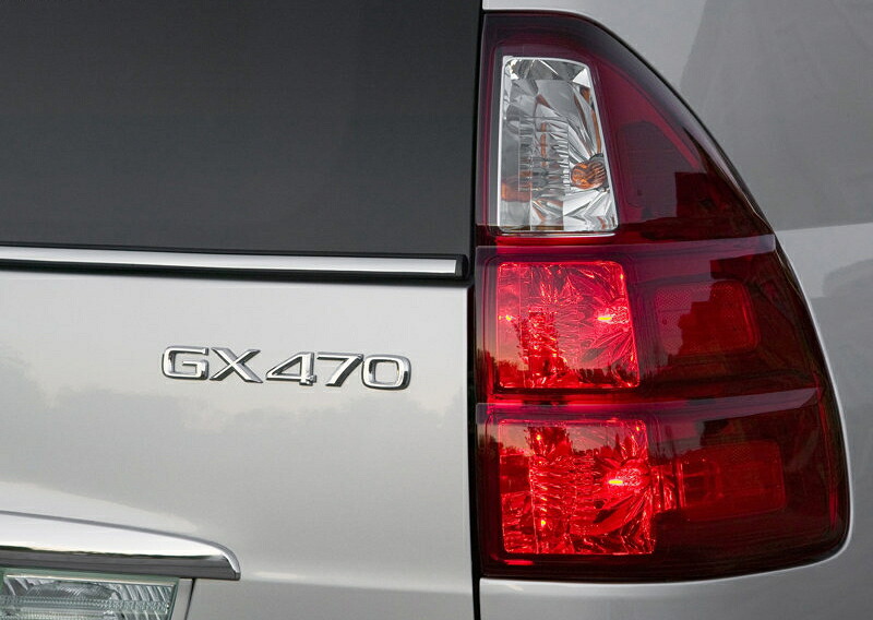 【120系ランドクルーザー プラド】リア右「GX470」文字 エンブレム 海外仕様純正部品