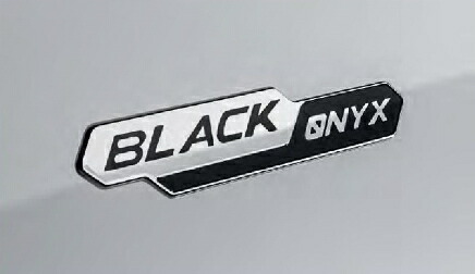 現行型(4代目・J15*W型)ランドクルーザープラド用 トヨタ純正 エンブレム リアサイド「BLACK ONYX」ロゴ 左右セット|jlkjshop
