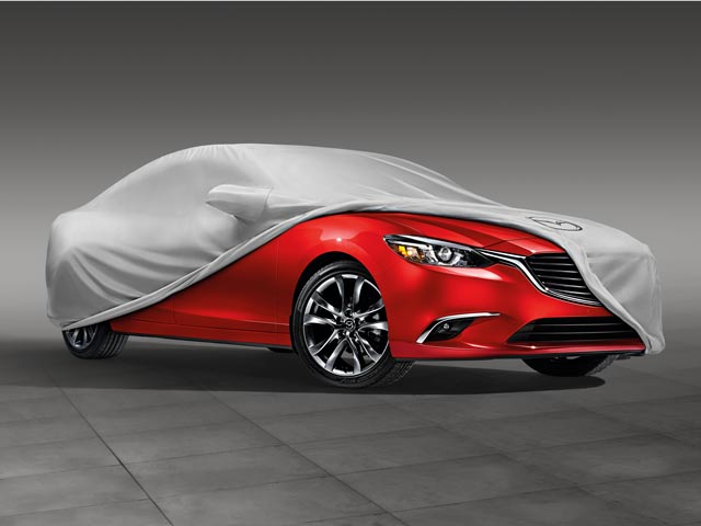 【GJ系MAZDA6（アテンザ）】マツダロゴマーク入り屋外用防水ビークルカバー 海外仕様純正アクセサリー