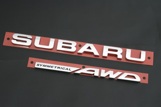 リア左艶消し Subaru Symmetrical Awd 文字 エンブレム 海外仕様純正部品 63 Off