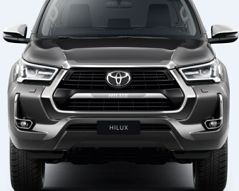 【120系後期トヨタ ハイラックス】「HILUX」ロゴ入り フロントバンパーガーニッシュ 海外仕様純正アクセサリー|jlkjshop