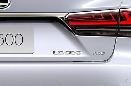 現行型（XF50型）LS500用 LEXUS純正 エンブレム リア右「LS500 AWD」文字