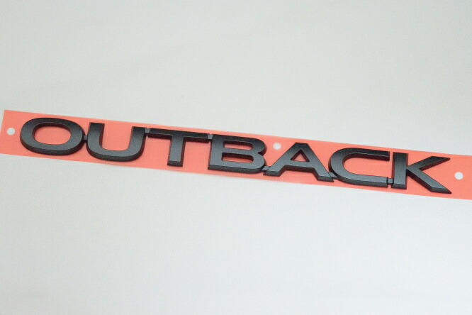 現行型 BT系 レガシィ アウトバック用 スバル純正 エンブレム リア右 艶消しブラック OUTBACK 文字 中華のおせち贈り物