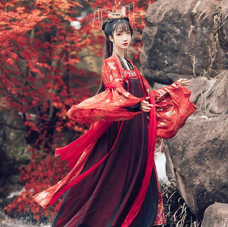 楽天市場】ギフト 豪華漢服 刺繍中国古代宮廷衣装 貴妃皇后女王