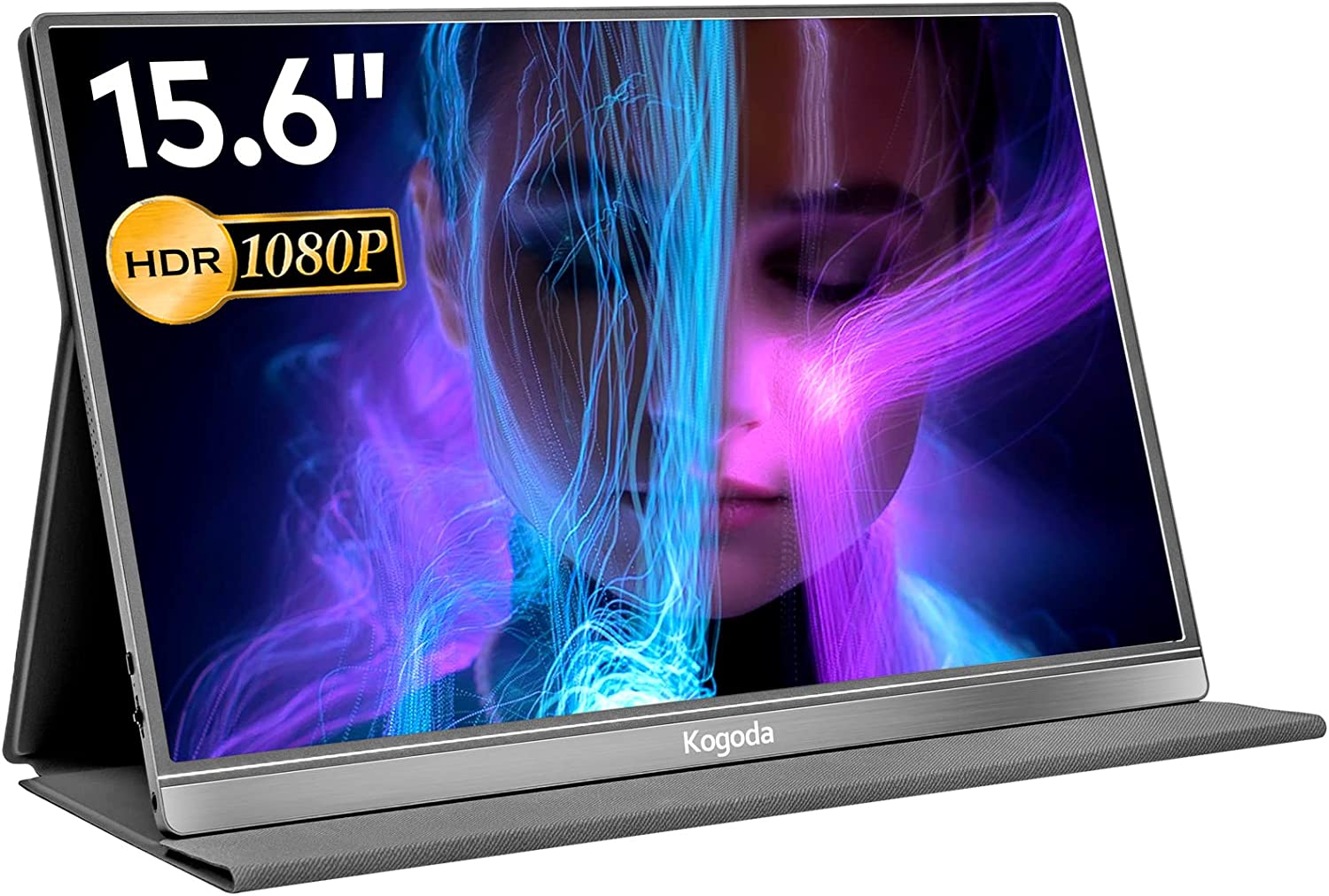 15.6in 可動性見せびらかす HDMI 控え選手管する 1920x1080FHD IPSダイアログボックス 薄べったい 軽さ USB Type-C/mini HDMI端子受け支える防御すること入れもの付 PSE公証済み
