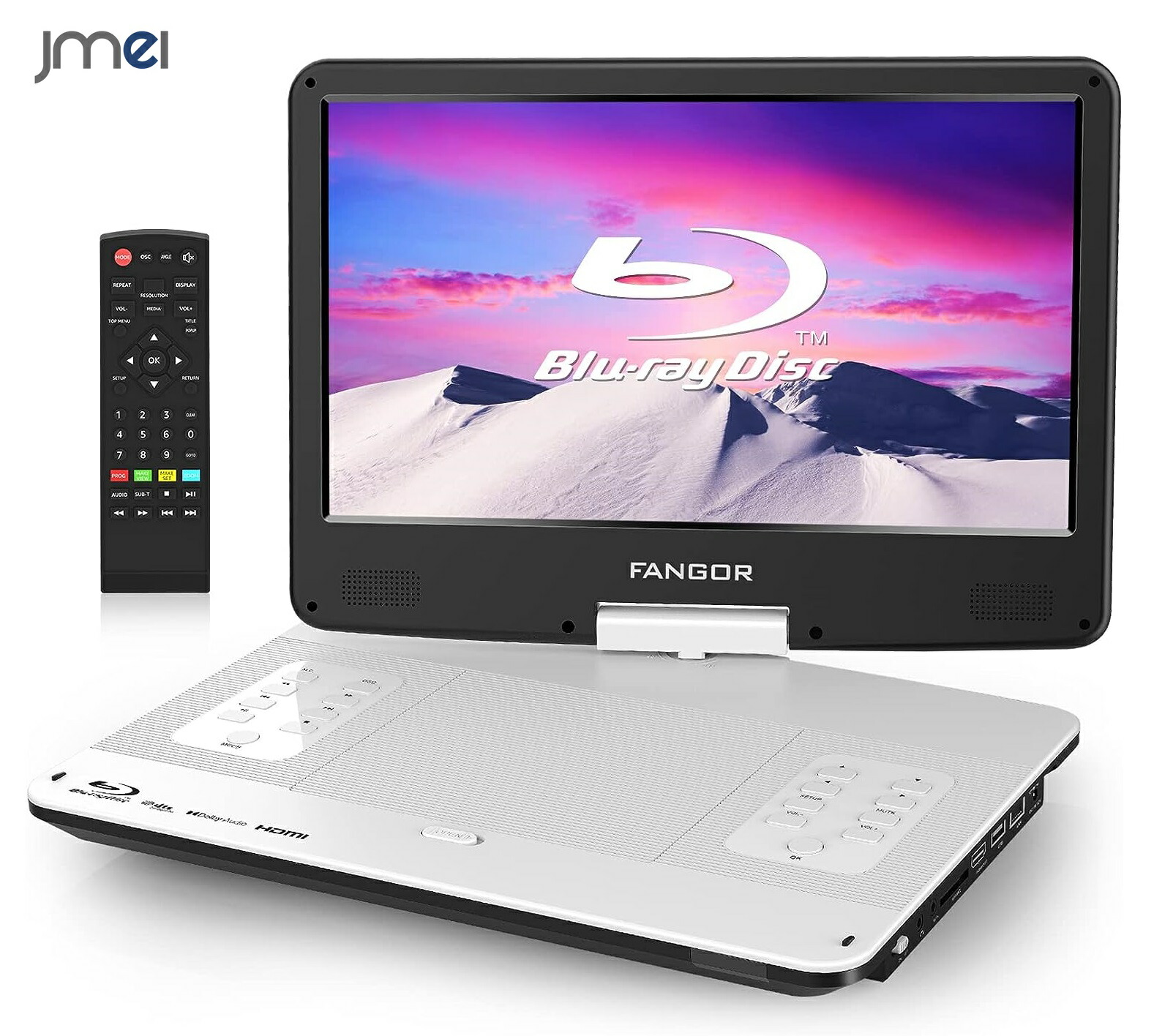 ポータブルバッテリー 内蔵 車載用DVDプレーヤー HDMI　ブルーレイ プレーヤー ポータブルバッテリー ポータブルdvdプレーヤー 14.1インチ プロジェクター モバイルモニター 出力可 屋外使用 ドライブ プレゼン 映画鑑賞 プレゼント プロジェクター モバイルモニター