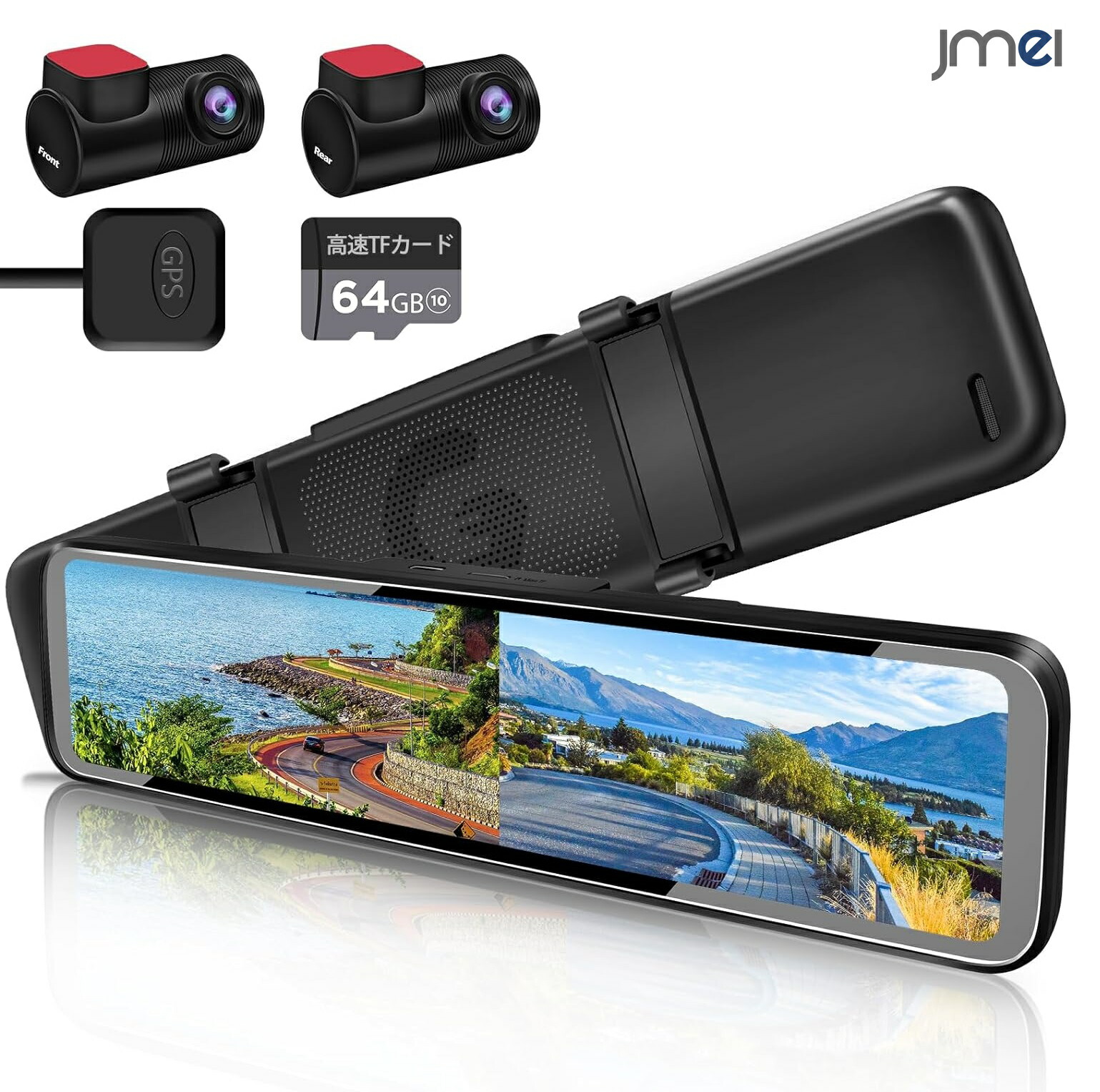 新品・未使用】OKYES T18 ミラー型 ドライブレコーダー フル