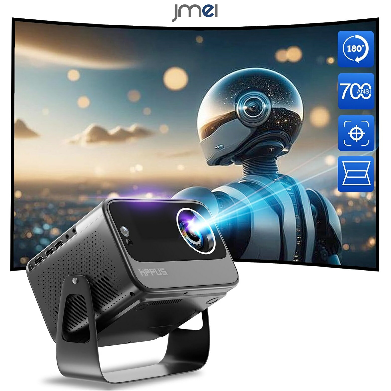 【HIPPUS】プロジェクター Android TV 搭載 Amazon.co.jp: 270°回転 HIPPUS Android TV プロジェクター 天井