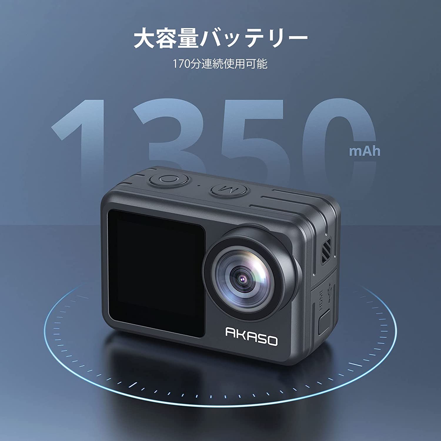 ニッサン・638 AKASO アクションカメラ Brave 7 LE 4K 20MP IPX7本機