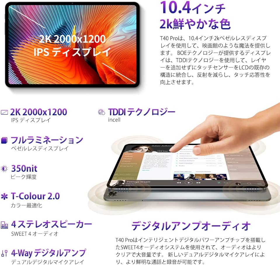 された 「2022 NEWモデルAndroid 12 タブレット」UAUU T60タブレット