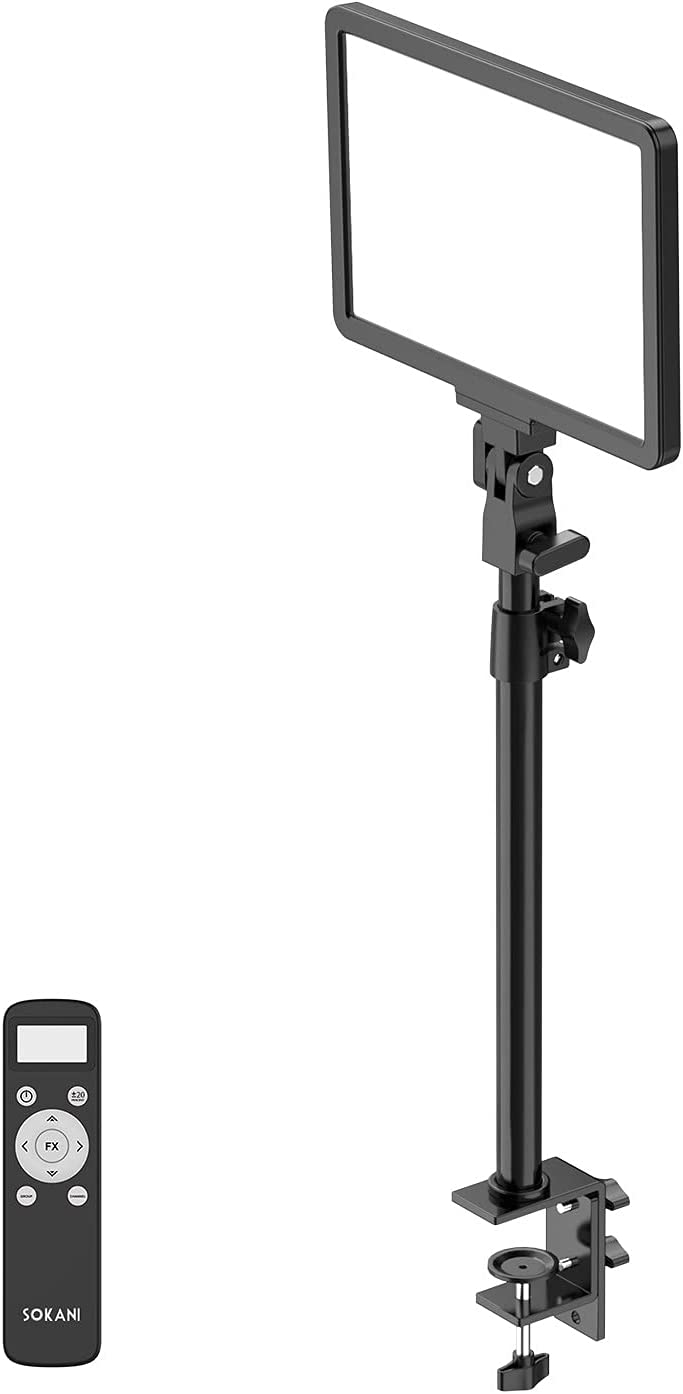 LED パネルビデオライトリモコン付き添い人 12.6 25W 映画化用ともし火 色熱度 2800k-8000k  映像媒体録画 YouTube 生放送用
