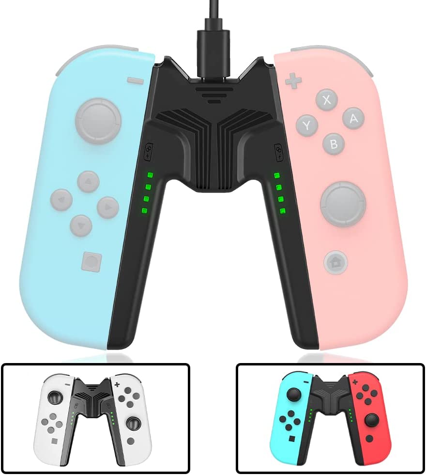 Nintendo switch 本体　Joy-Con充電グリップ付き 楽天市場】Switch Joy-Con 充電グリップ 保護殻付き充電対応