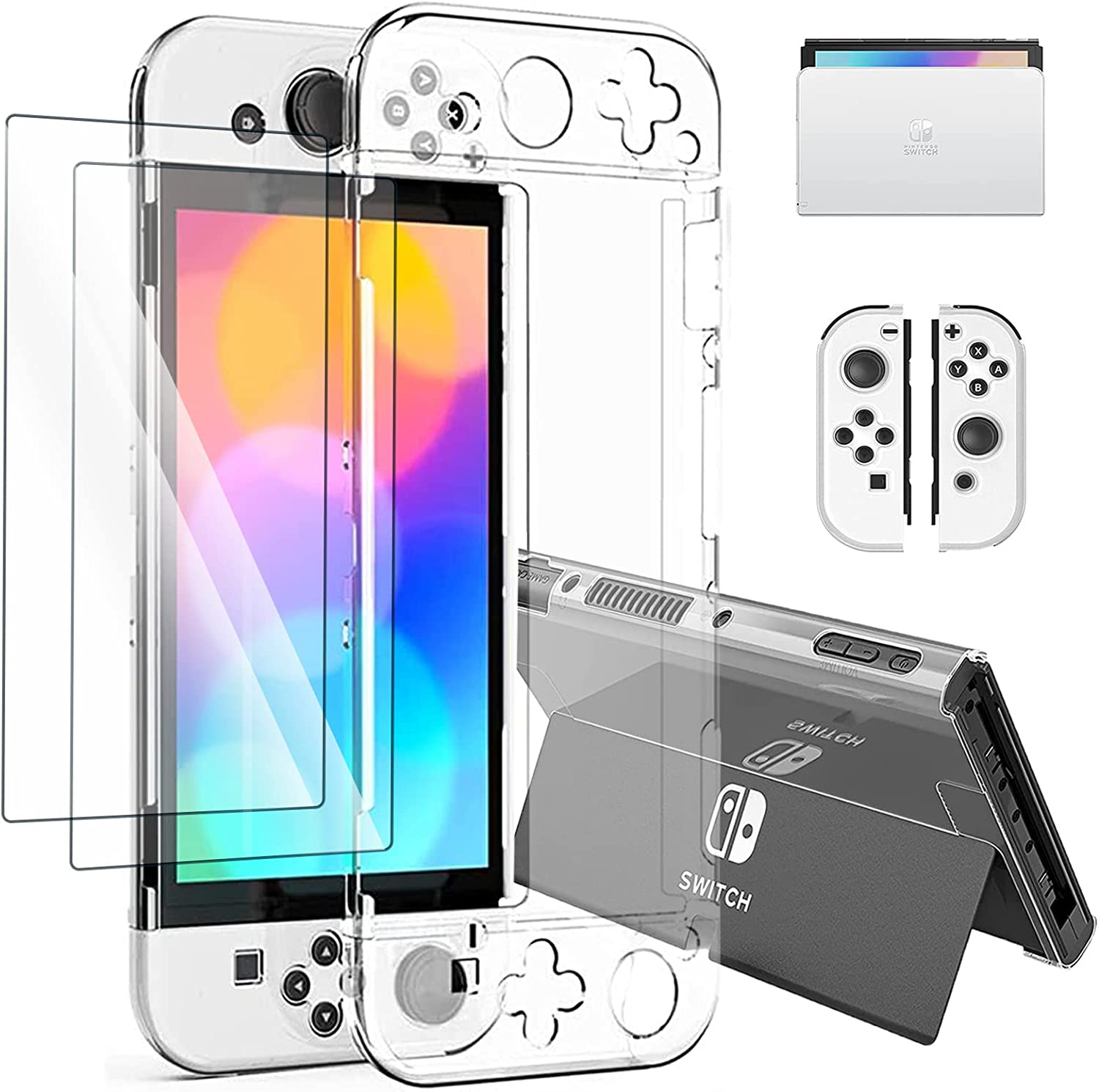 PC+TPUケース Switch OLEDバックカバー Amazon.co.jp: Elnicec Switch oled カバー 【最新型改良
