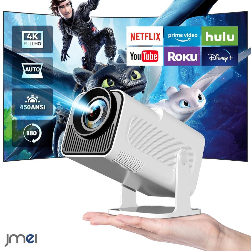 Android TV 映写機 上昇限度投掛ける 180度回転させる 小型 身寄り用 450ANSI 1080P 5G wi-fi 相応う Bluetooth 5.2 映写機 上昇限度 4K映像媒体相応う 老人ホーム芝居小屋 自動小銃台形手を加える マイコン/なおなお書き5/Switch/FireTV Stick/ヴィデオディスク/USB相応う 白いこと 分かりやすい 差し上げ物 生まれ落ちる日 臥し所