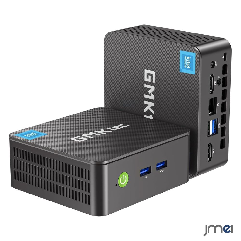 ミニPC Windows11 Pro 搭載 第12世代 Intel N95 4コア 4スレッド 最大3.4GHz 8GB DDR4 512GB SSD 小型PC 超軽量 4K 2画面同時出力 HDMI×2 WiFi5 BT5.0 ギガビットLAN VESA対応 デスクトップパソコン コンパクト パソコン 小型 デュアルディスプレイ|ジェイエムイーアイ