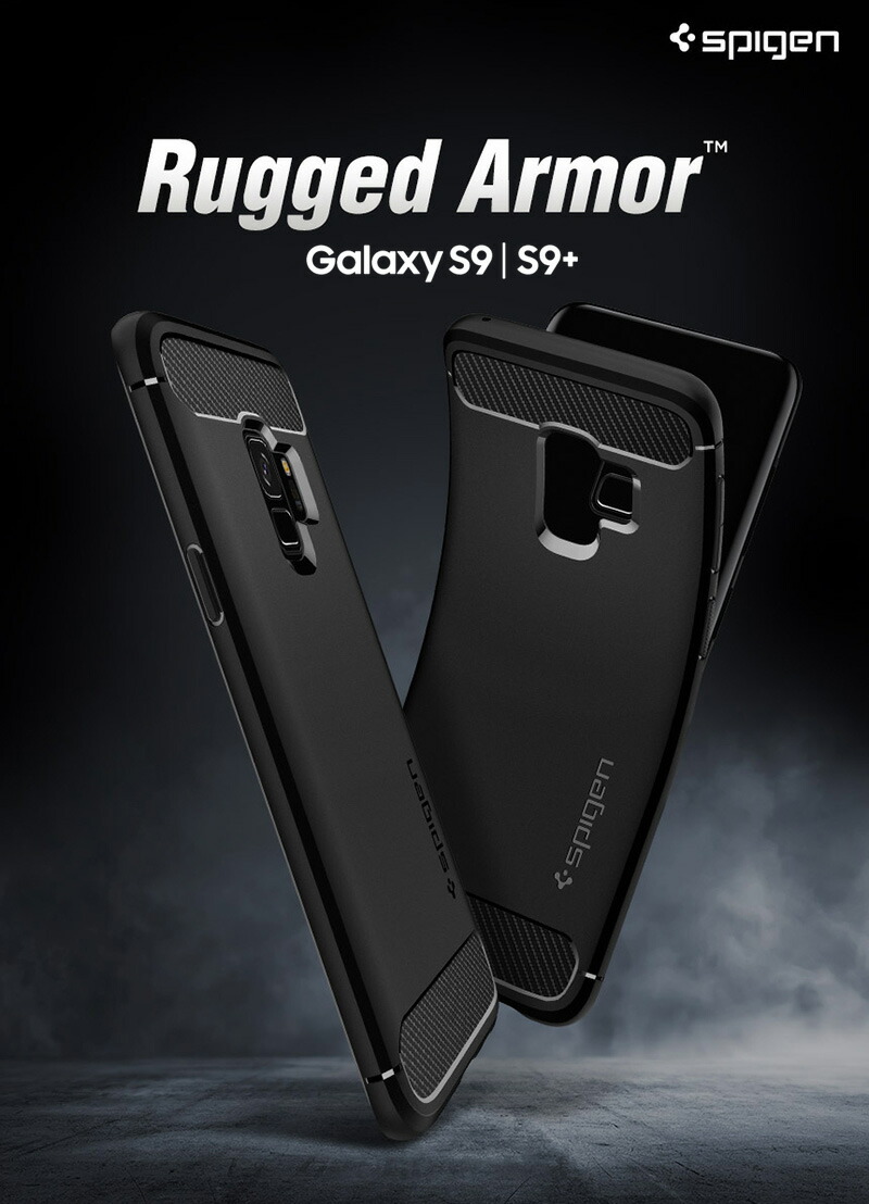 Galaxy S9 ケース Galaxy S9+ ケース Spigen Rugged Armor ギャラクシー s9 プラス カバー 耐衝撃 サムスン SAMSUNG galaxys9プラス スマホカバー ギャラクシー s9 カバー スマホケース ブランド スマホ カバー スマートフォン 米軍MIL規格取得 二重構造 スリム フィット