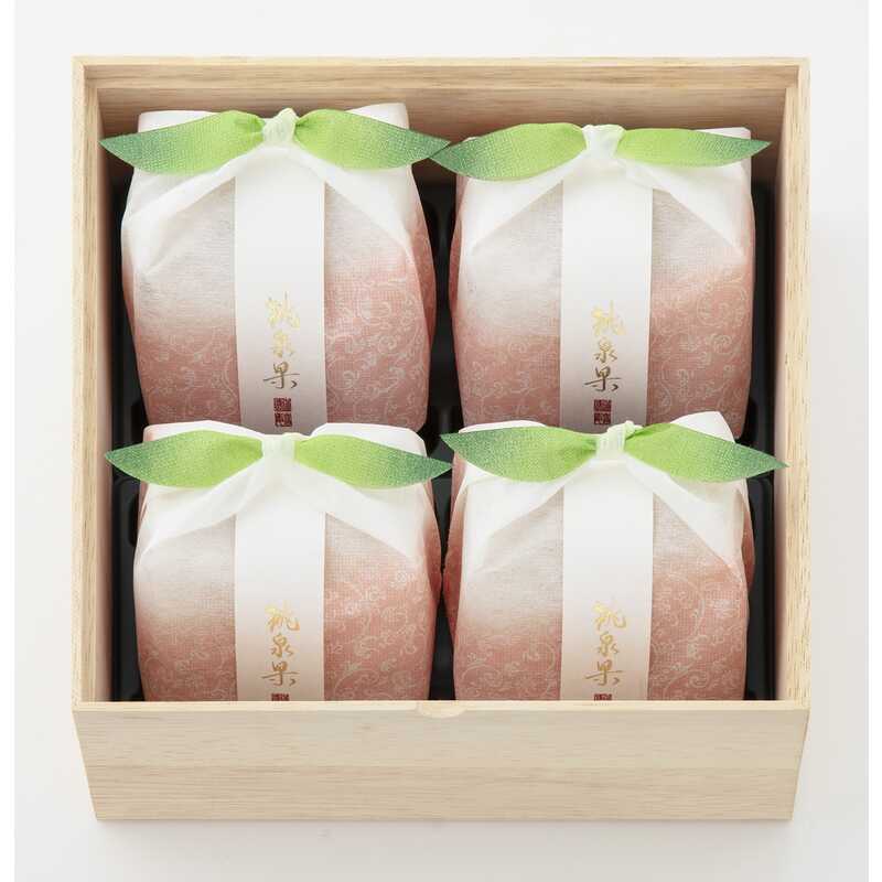 母の日 2026 スイーツ ギフト 桃泉果 4個入 宗家 源 吉兆庵 箱入り 高級 和菓子 白桃 お菓子 プレゼント 60代 70代 80代 義母 高級 スイーツ フルーツ ゼリー 詰め合わせ 贈答用