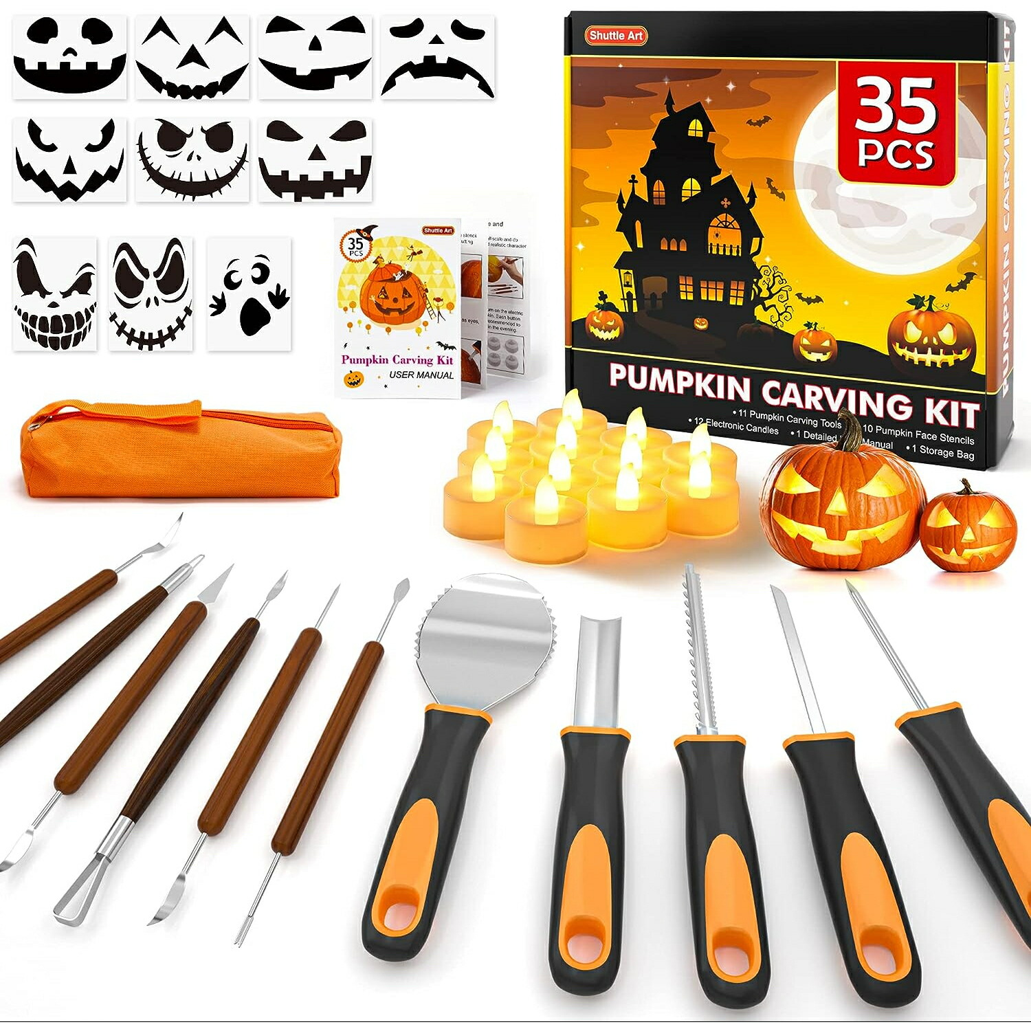 楽天市場】＼スーパーSALE限定50%OFF／彫刻刀35点セット ハロウィン用