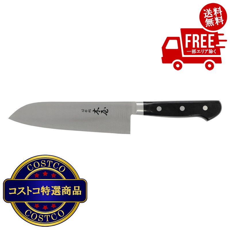 貨物輸送無料！(コストコ) 木屋 鎌型まかない方 (三徳）鍔付き添い人 ※ご申し付ける後2-3日以内にお届けします