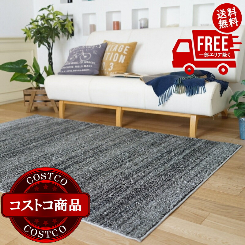 送料無料！(コストコ) スミノエ 防炎・防音ラグ リュストル 200cm x 300cm ダークグレー　※ご注文後7-14日でお届けします 28,978円
