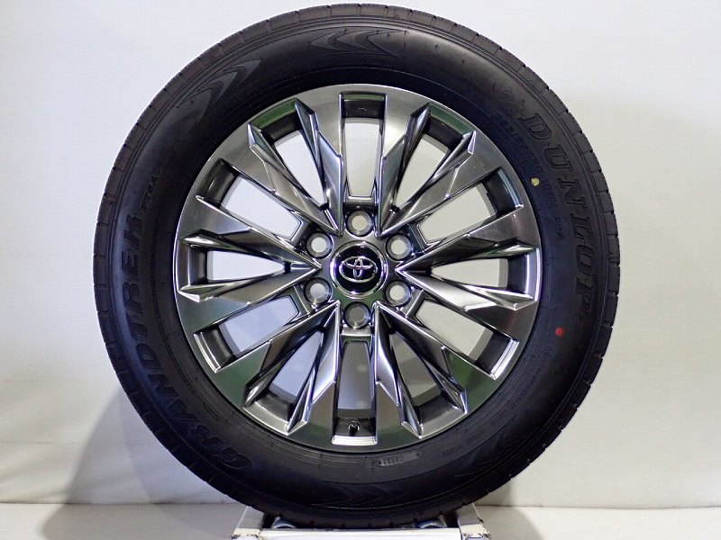 【中古】265/55R20 サマータイヤ ホイール 4本セット ダンロップ グラントレックPT5A 2080+60-6H139.7 トヨタ 300系 ランドクルーザー ( 20インチ 純正 ST 新車外し 265/55-20 )｜ジェームス・リセールガレージ