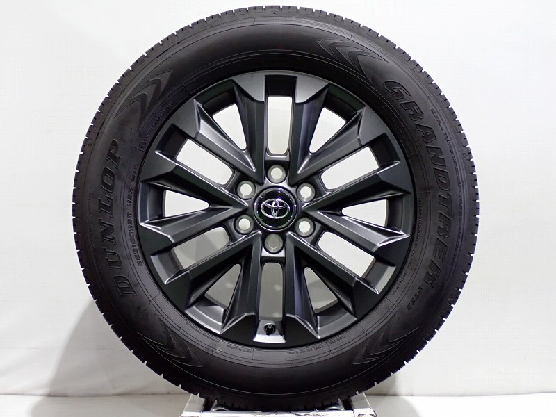 ランクル250 VX 純正 265/65R18 ダンロップ グラントレック 美品 バリ溝】トヨタ ランドクルーザー 250 純正 18in 7.5J +60
