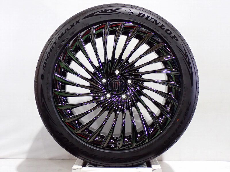 ｸｰﾎﾟﾝ12日終了!10%ｵﾌｸｰﾎﾟﾝ 【中古】245/45R20 サマータイヤ アルミホイール 4本セット ダンロップ Eスポーツマックス 2085+30-5H120 トヨタ 30系 クラウン （ 20インチ 純正 新車外し 245/45-20 ）