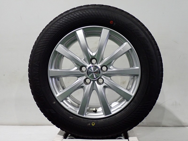 14日20時ｽﾀｰﾄ!10%ｵﾌｸｰﾎﾟﾝ 【中古】195/65R15 サマータイヤ アルミホイール 4本セット ヨコハマ ブルーアース4SAW21 1565+40-5H100 ウェッズ ラブリオンRS01 （ 15インチ 純正 ST 195/65-15 ）