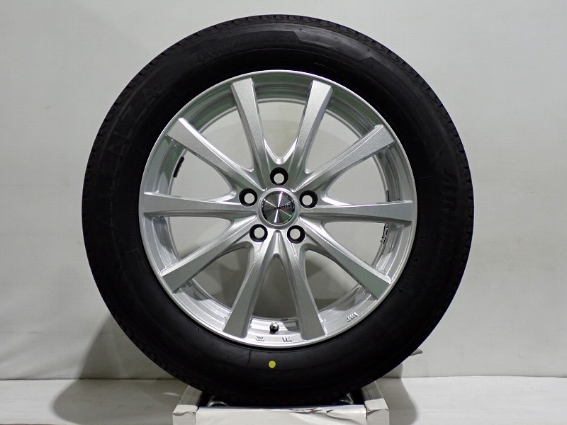14日20時ｽﾀｰﾄ!10%ｵﾌｸｰﾎﾟﾝ 【中古】225/60R18 サマータイヤ アルミホイール 4本セット ブリヂストン アレンザLX100 1875+35-5H114.3 ウェッズ ラブリオンRS01 （ 18インチ 純正 ST 225/60-18 ）