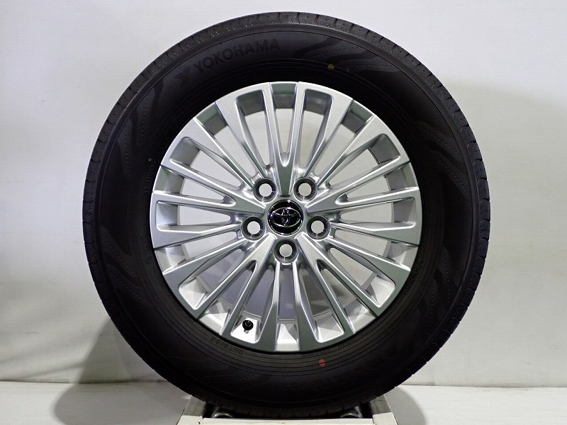 ｸｰﾎﾟﾝ12日終了!5%ｵﾌｸｰﾎﾟﾝ 【中古】225/65R17 サマータイヤ アルミホイール 4本セット ヨコハマ アドバンV03 1765+40-5H120 トヨタ 40系 ヴェルファイア （ 17インチ 純正 ST 新車外し 225/65-17 ）