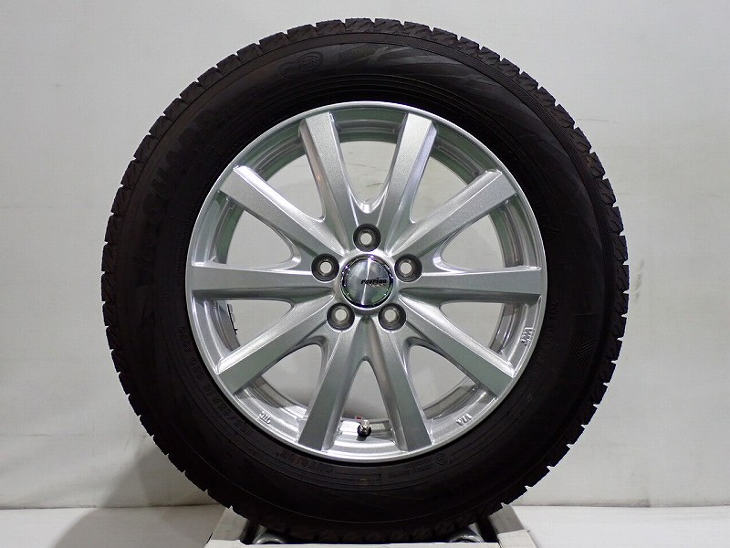 【中古】185/65R15 スタッドレスタイヤ アルミホイール 4本セット ヨコハマ アイスガードIG70 1560+43-5H100 ウェッズ ラブリオンRS01 （ 15インチ 185/65-15 ）｜ジェームス・リセールガレージ