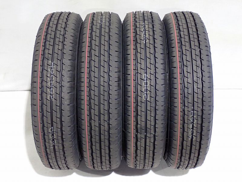 14日20時ｽﾀｰﾄ!5%ｵﾌｸｰﾎﾟﾝ 【中古】155/80R14 88/86S LT サマータイヤ 4本セット ダンロップ SP175L ( 14インチ 新車外し )