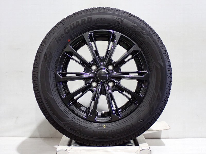 【中古】175/70R14 スタッドレスタイヤ アルミホイール 4本セット ヨコハマ アイスガードIG60 1450+39-4H100 ヨコハマ ミルアス ( 14インチ 175/70-14 )|ジェームス・リセールガレージ