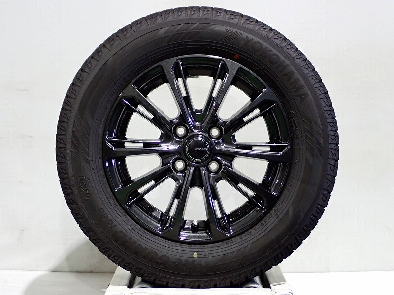 【中古】175/70R14 スタッドレスタイヤ アルミホイール 4本セット ヨコハマ アイスガードIG60 1450+39-4H100 ヨコハマ ミルアス ( 14インチ 175/70-14 )|ジェームス・リセールガレージ