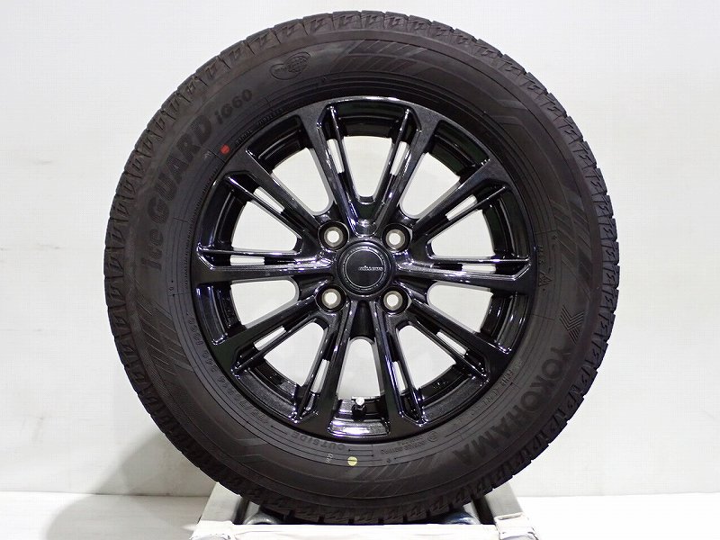 【中古】175/70R14 スタッドレスタイヤ アルミホイール 4本セット ヨコハマ アイスガードIG60 1450+39-4H100 ヨコハマ ミルアス ( 14インチ 175/70-14 )|ジェームス・リセールガレージ