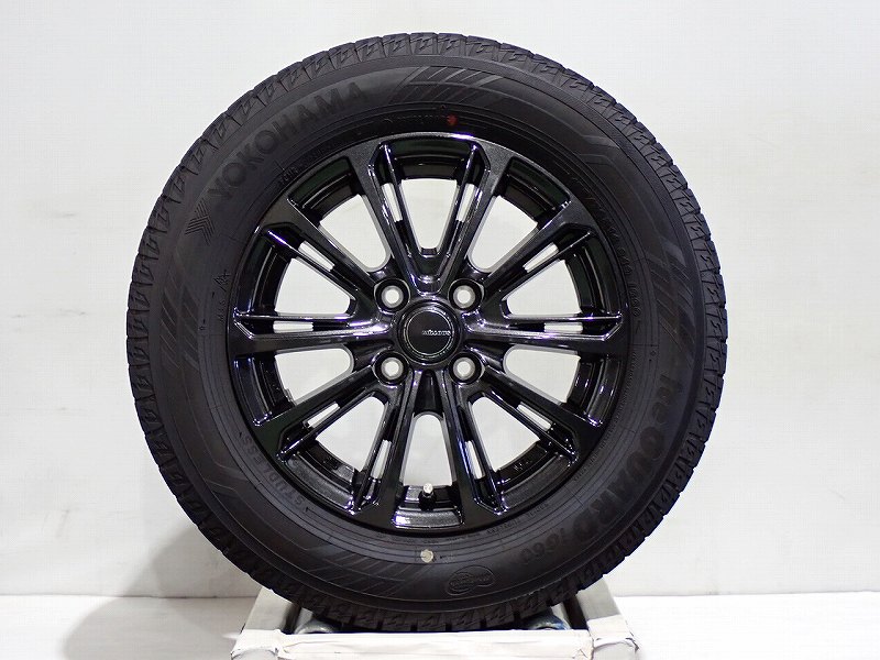 【中古】175/70R14 スタッドレスタイヤ アルミホイール 4本セット ヨコハマ アイスガードIG60 1450+39-4H100 ヨコハマ ミルアス ( 14インチ 175/70-14 )|ジェームス・リセールガレージ