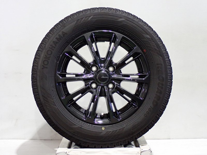 【中古】175/70R14 スタッドレスタイヤ アルミホイール 4本セット ヨコハマ アイスガードIG60 1450+39-4H100 ヨコハマ ミルアス ( 14インチ 175/70-14 )|ジェームス・リセールガレージ