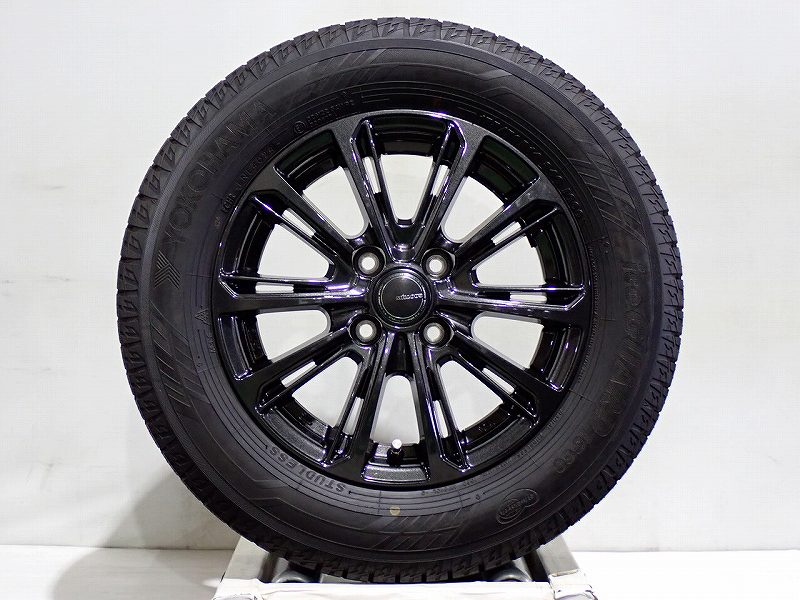 【中古】175/70R14 スタッドレスタイヤ アルミホイール 4本セット ヨコハマ アイスガードIG60 1450+39-4H100 ヨコハマ ミルアス （ 14インチ 175/70-14 ）｜ジェームス・リセールガレージ