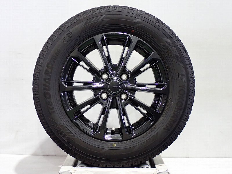 【中古】175/70R14 スタッドレスタイヤ アルミホイール 4本セット ヨコハマ アイスガードIG60 1450+39-4H100 ヨコハマ ミルアス ( 14インチ 175/70-14 )|ジェームス・リセールガレージ