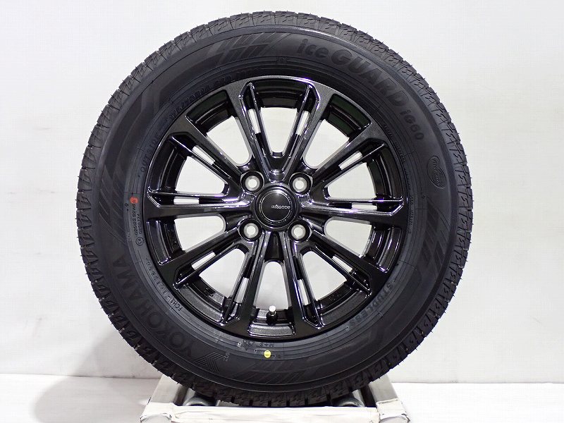 【中古】175/70R14 スタッドレスタイヤ アルミホイール 4本セット ヨコハマ アイスガードIG60 1450+39-4H100 ヨコハマ ミルアス ( 14インチ 175/70-14 )|ジェームス・リセールガレージ