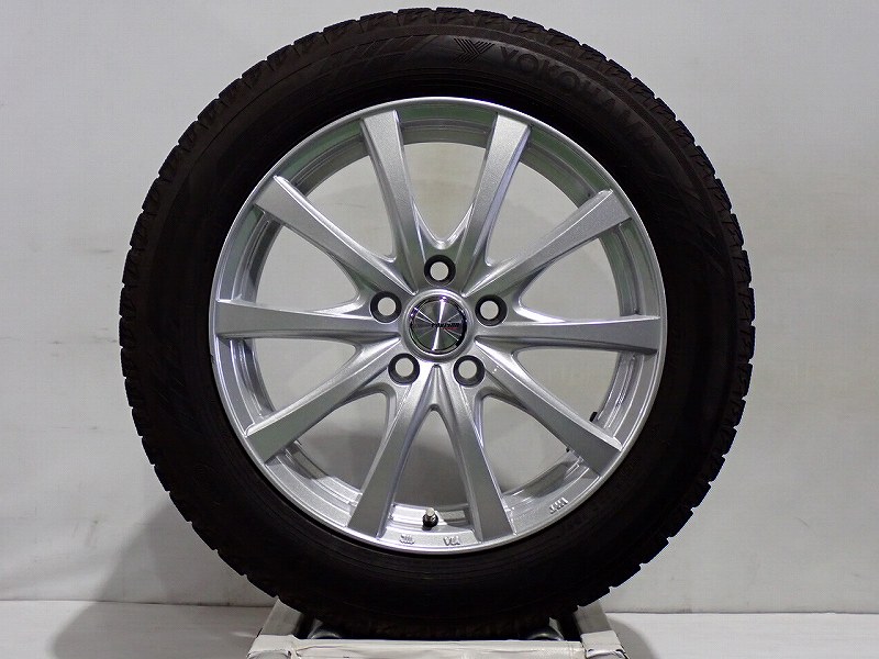 【中古】195/60R17 スタッドレスタイヤ アルミホイール 4本セット ヨコハマ アイスガードIG60 1765+39-5H114.3 ウェッズ ラブリオンRS01 （ 17インチ 純正 ST 195/60-17 ）
