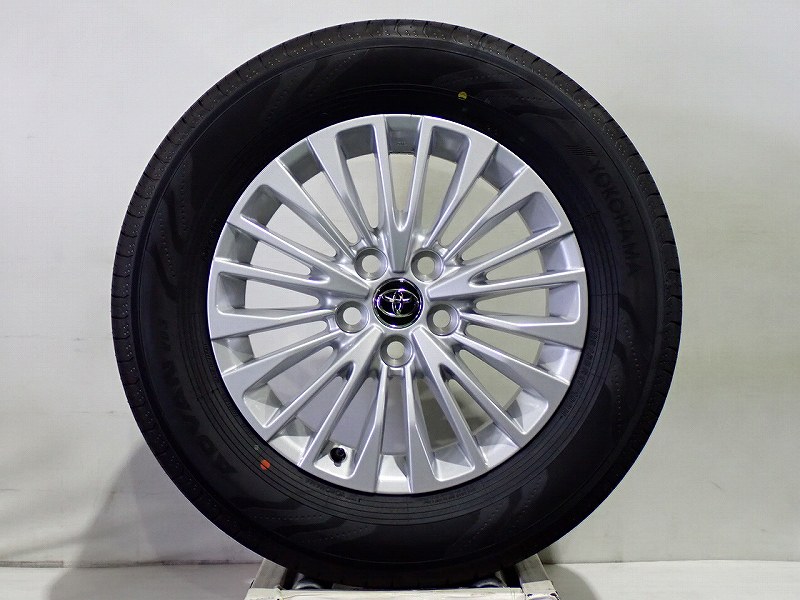 【中古】225/65R17 サマータイヤ アルミホイール 4本セット ヨコハマ アドバンV03 1765+40-5H120 トヨタ 40系 アルファード （ 17インチ 純正 ST 新車外し 225/65-17 ）｜ジェームス・リセールガレージ