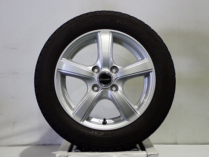 【中古】155/65R14 スタッドレスタイヤ アルミホイール 4本セット トーヨー オブザーブガリットGIZ 1445+43-4H100 ホットスタッフ エクシーダー ( 14インチ 155/65-14 )|ジェームス・リセールガレージ