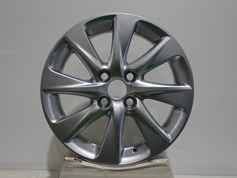 【中古】1560+45-4H100 アルミホイール 4本セット トヨタ 10系 アクア ( 15インチ 純正 新車外し )｜ジェームス・リセールガレージ