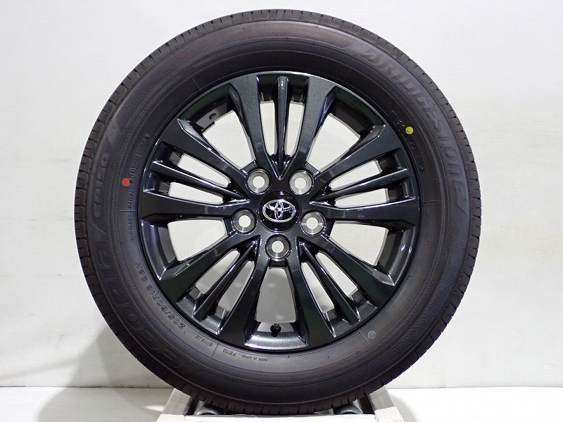 【中古】205/60R16 サマータイヤ アルミホイール 4本セット ブリヂストン エコピアEP150 1660+40-5H114.3 トヨタ 90系ヴォクシー ( 16インチ 純正 ST 新車外し 205/60-16 )|ジェームス・リセールガレージ